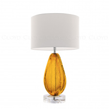 Настолные лампы/Интерьерные настольные лампы Cloyd CEREUS-A T1 / бел. - выс. 58 см - янтарн. стекло (арт.30042)