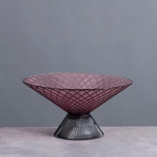 Мебель и интерьер/Вазы Cloyd MESO Vase / Ø25 см - фиолет. стекло (арт.50026)