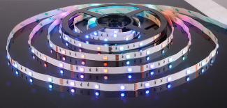 Светодиодная лента  Лента светодиодная 12V 7,2W 30Led 5050 IP20 RGB, 5м