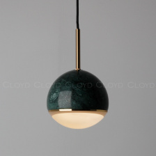 Подвесные светильники Cloyd LUNAR P1 / латунь - зелен.мрамор (арт.11059)