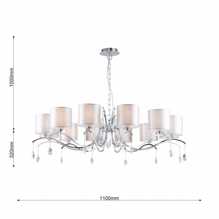 Подвесная люстра Low 2866-12P фото 2