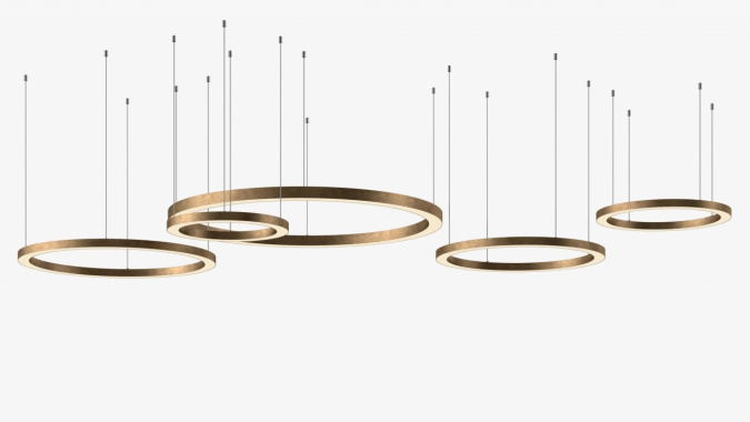 Светильник Light Ring Horizontal Copper Gold фото 5