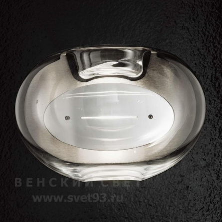 Бра 9016/1AP Transparent IDL Италия  120W 20 см Никель Aurora фото 1