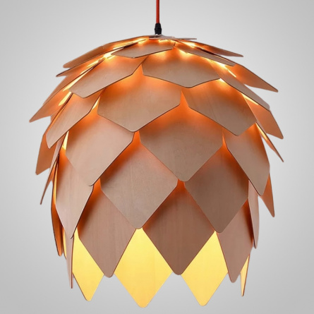 Подвесной светильник Crimea Pine Cone natural wood D20 фото 1