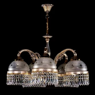 Латунная люстра CASSANDRA V. white gold фото 1