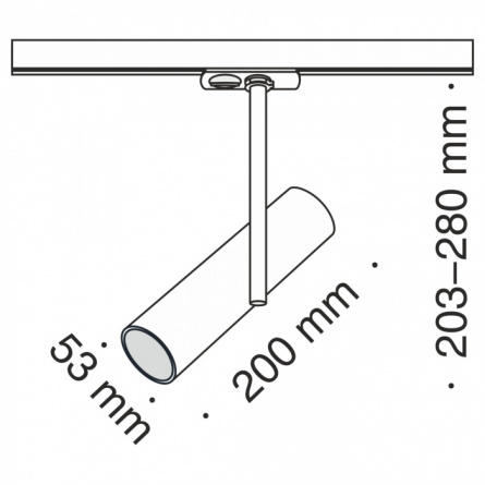 Трековый светильник Track lamps TR005-1-GU10-B фото 3