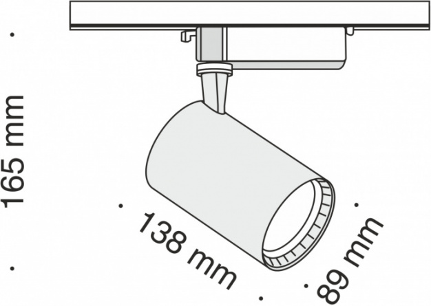 Трековый светильник Track lamps TR003-1-17W3K-B фото 2
