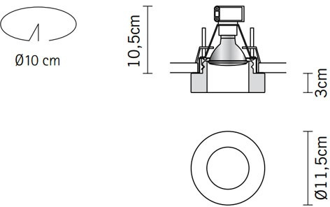Точечный светильник Faretti D27F1535 фото 2