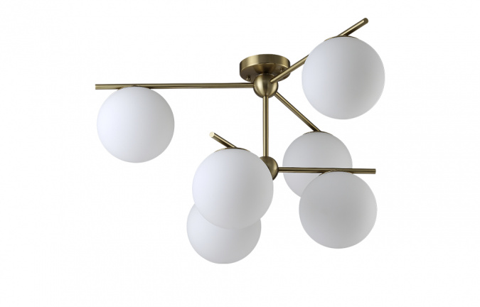 Люстра Crystal Lux FELIZ SP-PL6 BRONZE/WHITE фото 1
