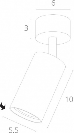 Спот Aquarius A3216PL-1GY фото 2