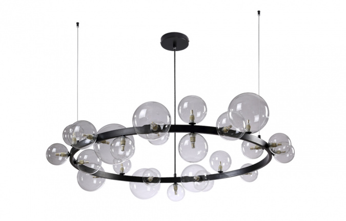 Люстра Crystal Lux AGATA SP15 V2 BLACK/TRANSPARENTE фото 6