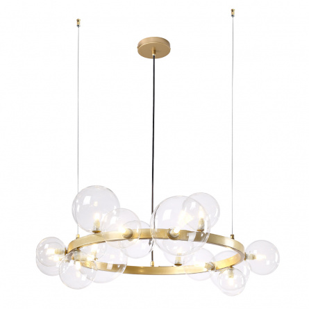 Люстра Crystal Lux AGATA SP15 V2 GOLD/TRANSPARENTE фото 3
