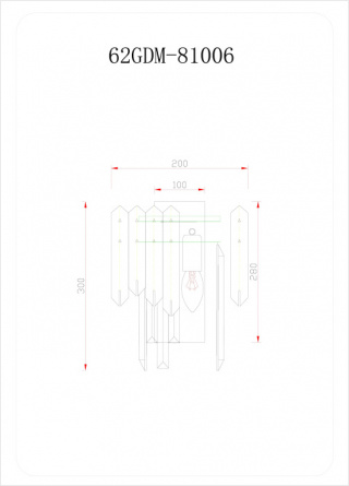 Бра  62GDM-81006 фото 3