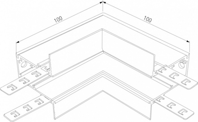 Коннектор угловой Slim Magnetic 85093/00 фото 2