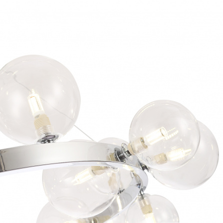 Люстра Crystal Lux AGATA SP15 V2 CHROME/TRANSPARENTE фото 3