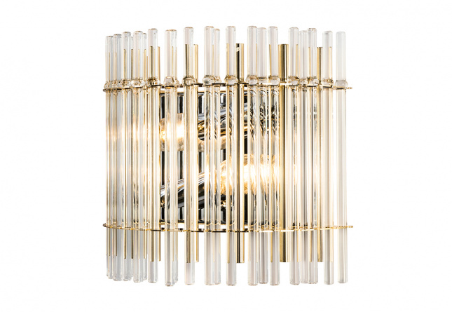 Бра Crystal Lux AURELIO AP2 GOLD+CHROME/TRANSPARENT фото 2
