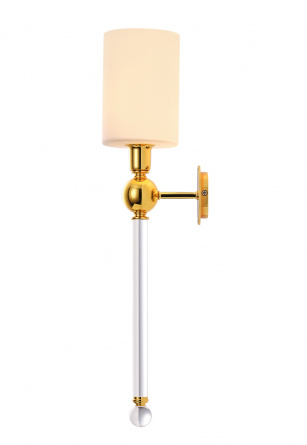 Бра Crystal Lux MIRABELLA AP1 GOLD/WHITE фото 6