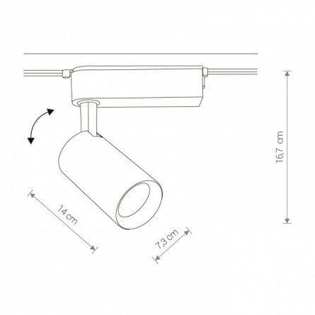 Трековый светильник Profile Iris Led 9008 фото 2