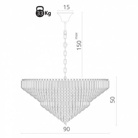 Подвесная люстра Frizzante 1683/01 LM-16 фото 3