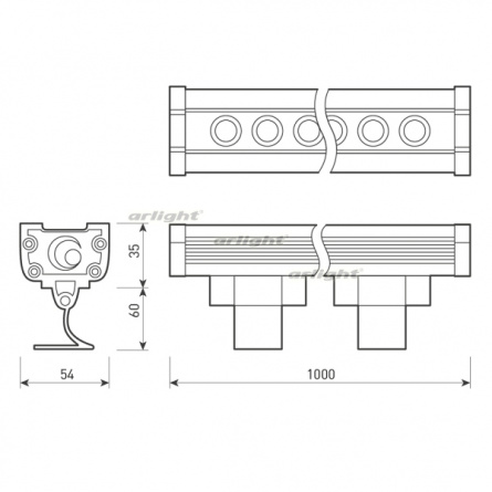 Прожектор уличный LINE WALLWASHER 024307 фото 2