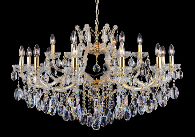 Люстра Crystal Lux HOLLYWOOD SP12+6 GOLD фото 2
