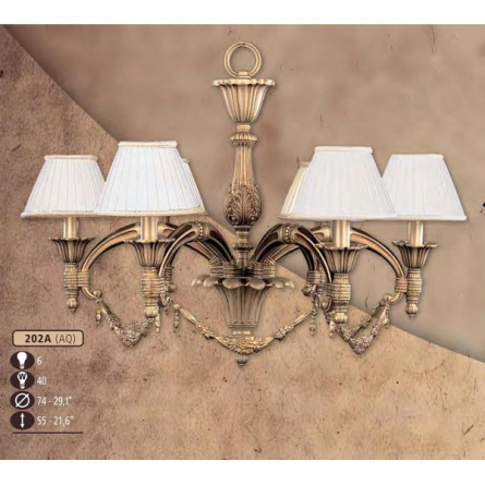 Потолочная люстра 202A 202A/6 AQ BEIGE SHADE фото 1