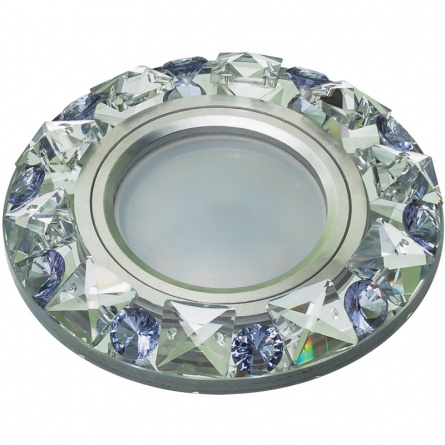 Точечный светильник Peonia DLS-P123 GU5.3 CHROME/CLEAR+PURPLE фото 1