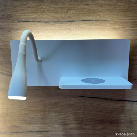Бра Crystal Lux CLT 217W Qi+USB WH фото 6