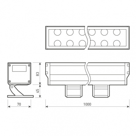 Прожектор уличный LINE WALLWASHER 026096 фото 3