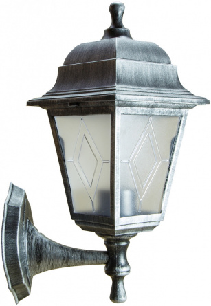 Настенный фонарь уличный  UUL-A01S 60W/E27 IP44 BLACK SILVER фото 1