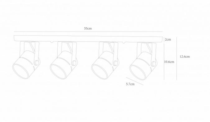 Спот Mizar A1311PL-4WH фото 2