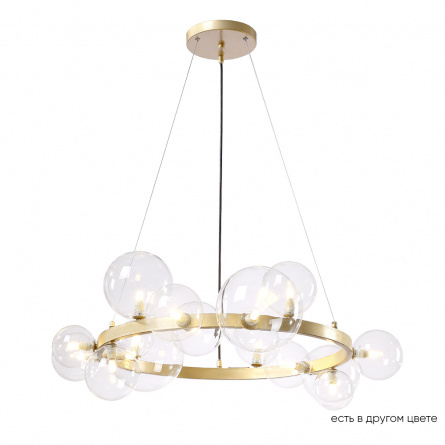 Люстра Crystal Lux AGATA SP15 V2 GOLD/TRANSPARENTE фото 1