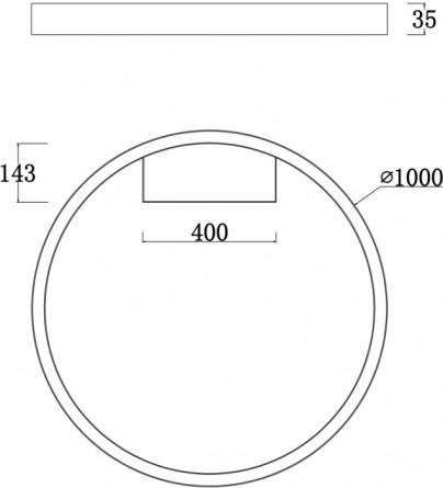 Потолочный светильник Rim MOD058CL-L65W4K фото 2