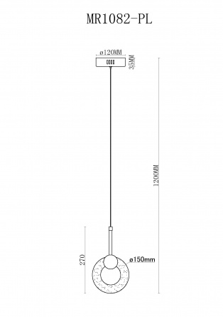 Подвесной светильник Lora MR1082-PL фото 2