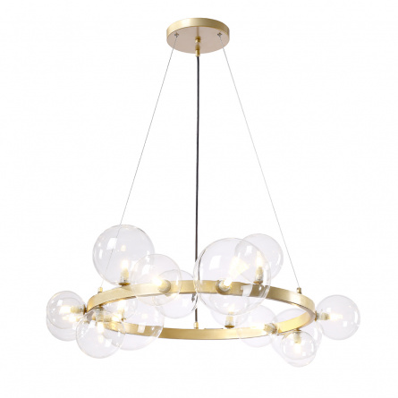 Люстра Crystal Lux AGATA SP15 V2 GOLD/TRANSPARENTE фото 2